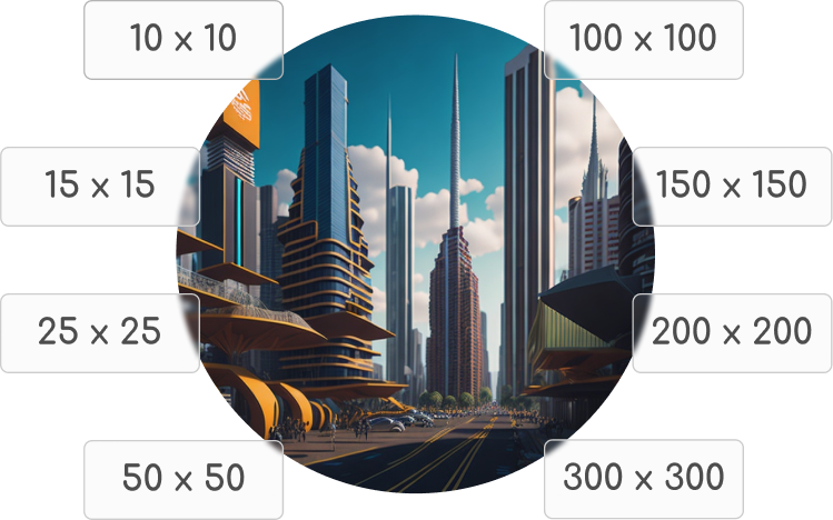 land sizes image